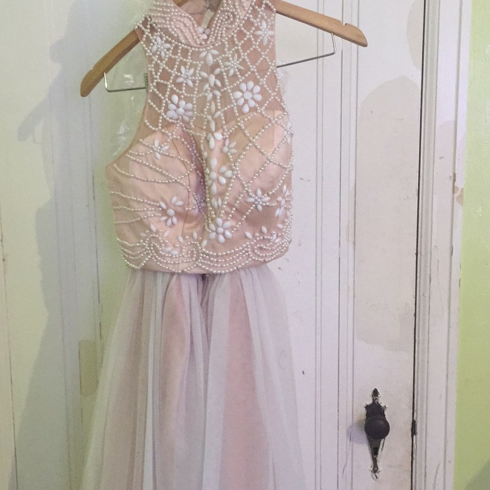 2 piece prom dress